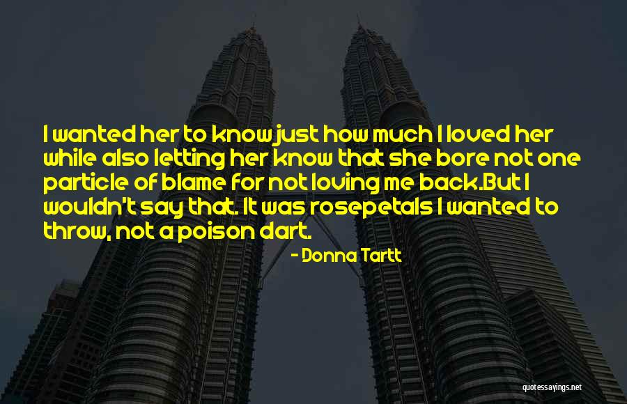 Loving You But Letting Go Quotes By Donna Tartt