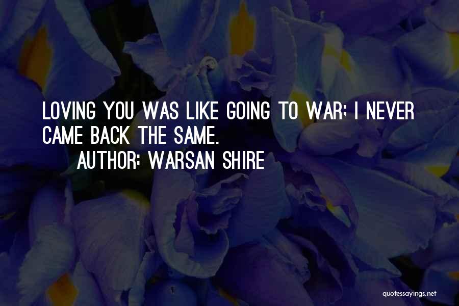 Loving You Was Like Quotes By Warsan Shire