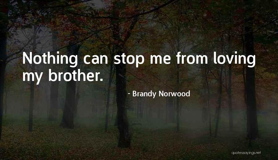 Loving Your Brother Quotes By Brandy Norwood