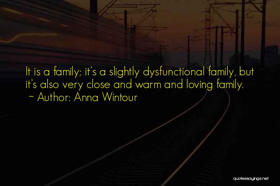 Loving Your Dysfunctional Family Quotes By Anna Wintour