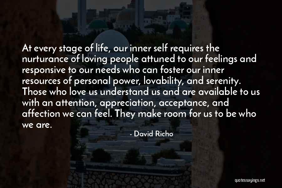 Loving Your Inner Self Quotes By David Richo