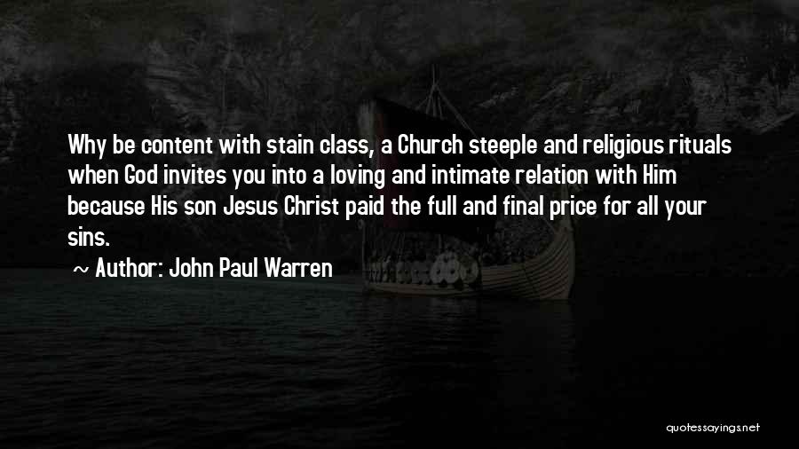 Loving Your Son Quotes By John Paul Warren