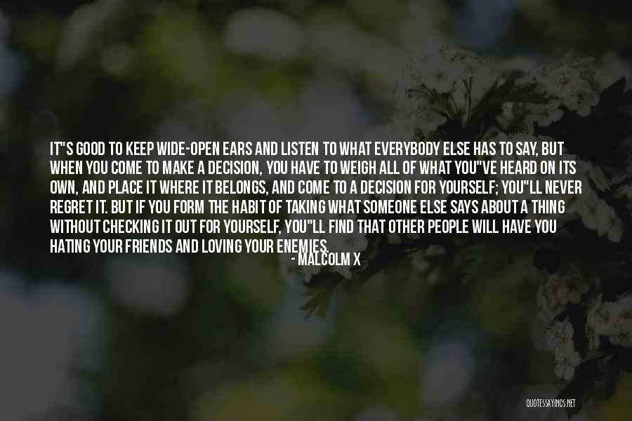 Loving Your Yourself Quotes By Malcolm X Loving Your Yourself Quotes By Malcolm X
