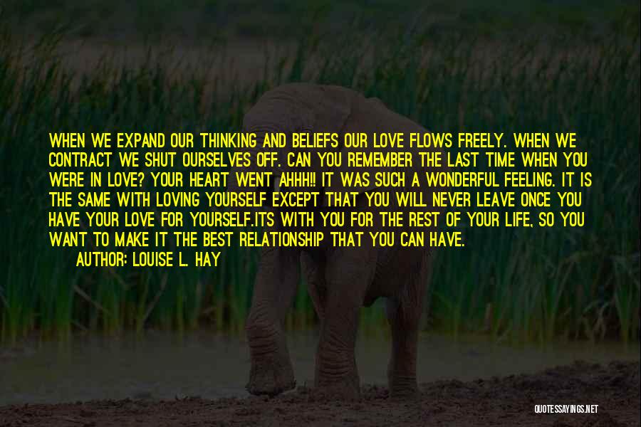 Loving Yourself And Your Life Quotes By Louise L. Hay