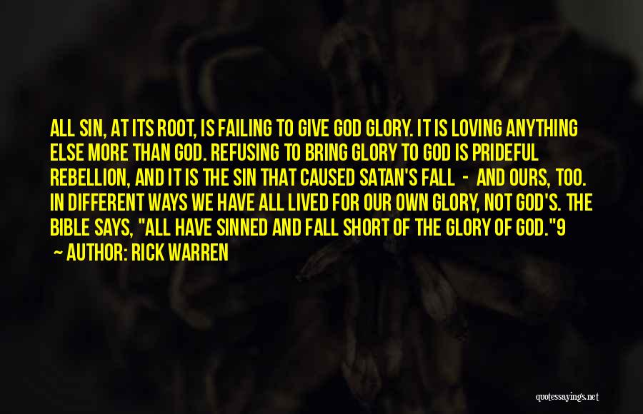 Loving Yourself From The Bible Quotes By Rick Warren