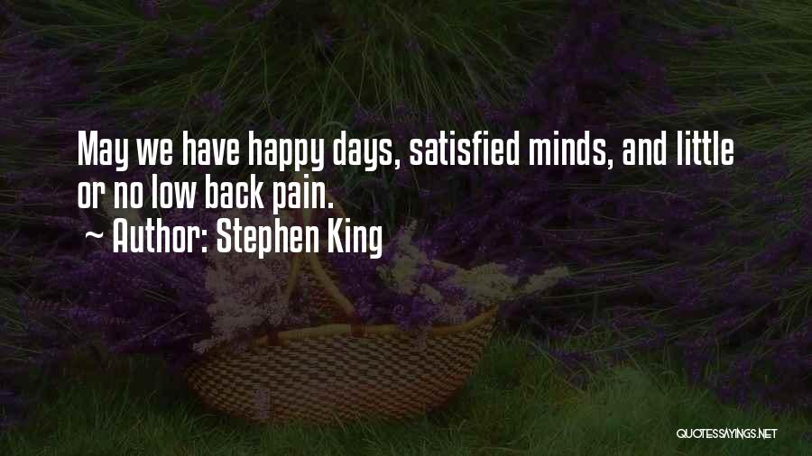 Low Back Pain Quotes By Stephen King