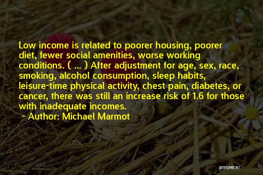 Low Income Quotes By Michael Marmot