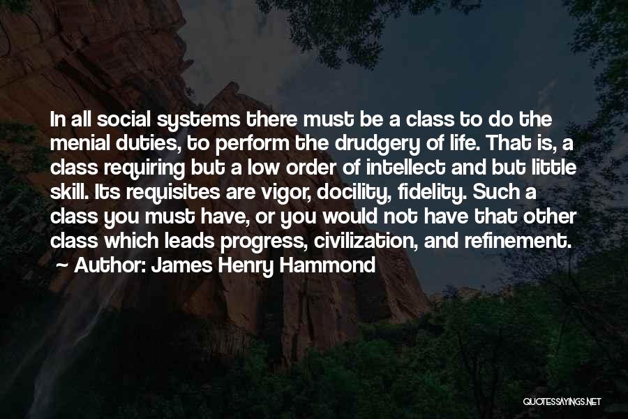 Low Intellect Quotes By James Henry Hammond