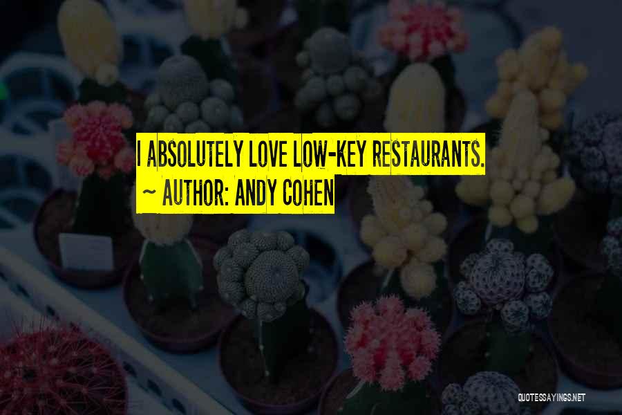 Low Key Love Quotes By Andy Cohen