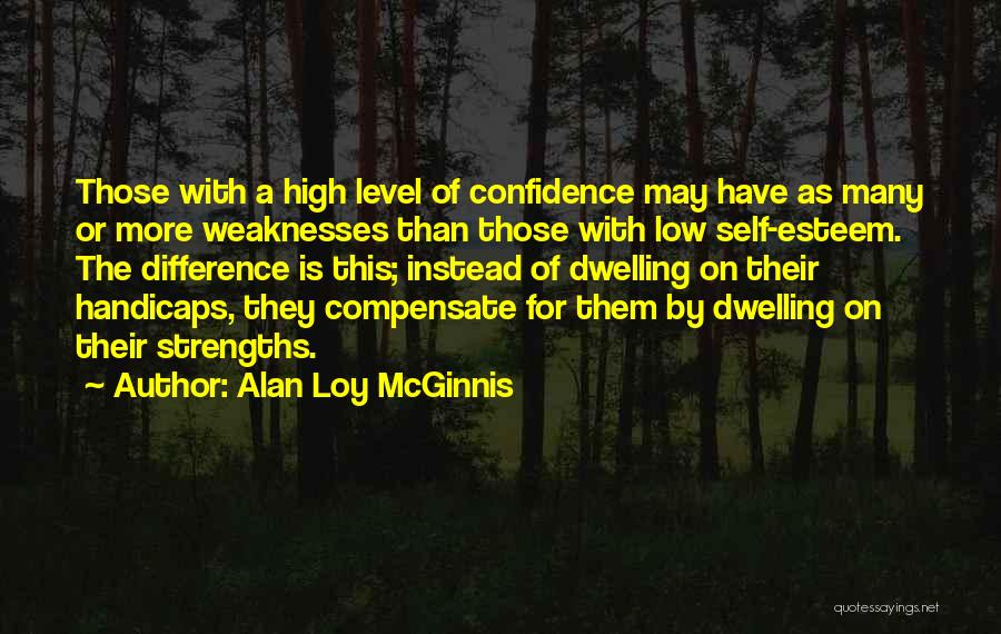 Low Self Esteem Quotes By Alan Loy McGinnis