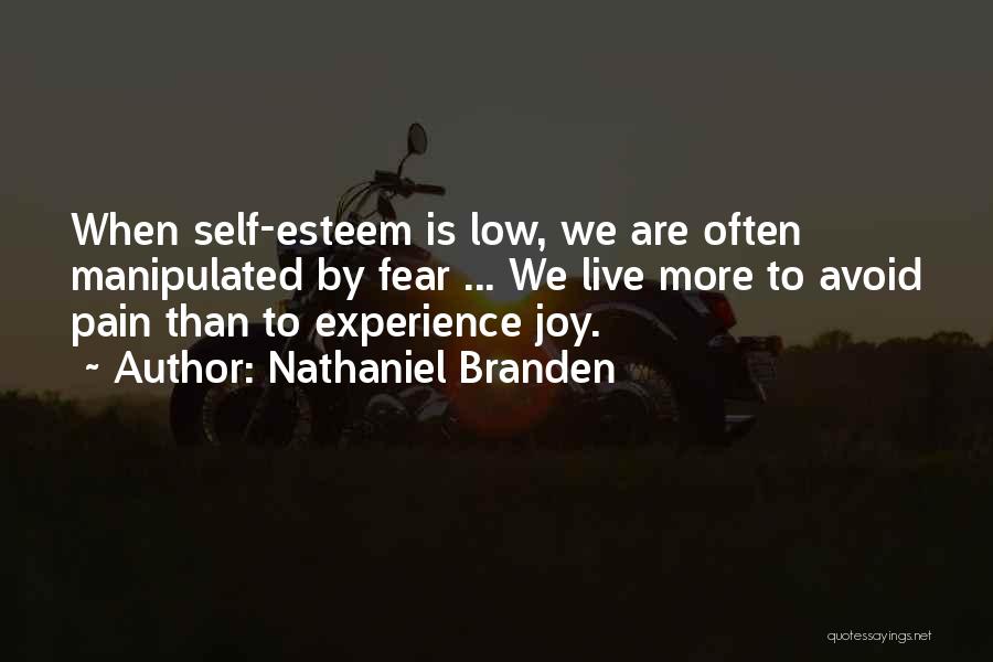 Low Self Esteem Quotes By Nathaniel Branden
