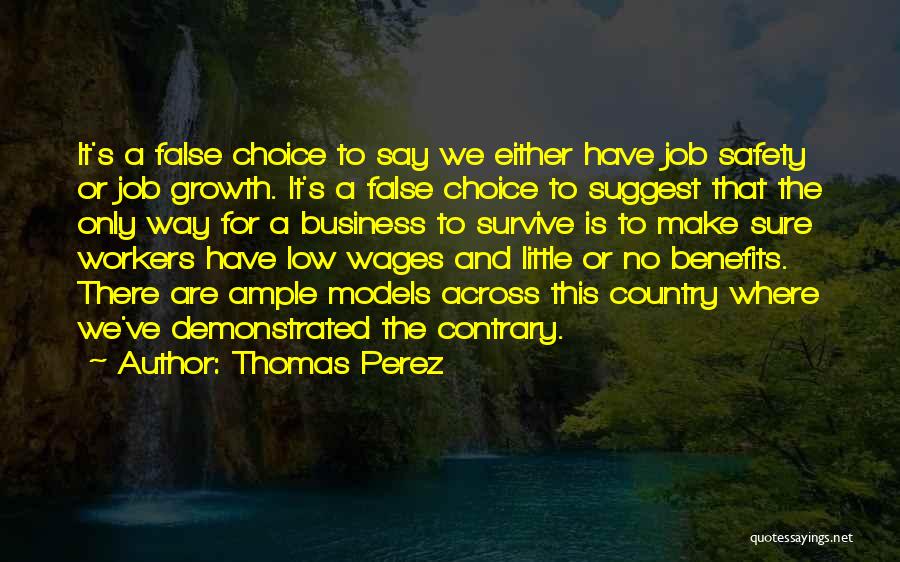 Low Wages Quotes By Thomas Perez