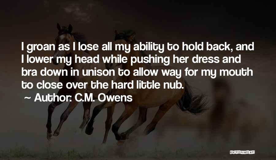 Lower Back Quotes By C.M. Owens