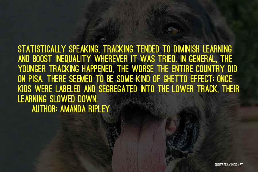 Lower Learning Quotes By Amanda Ripley