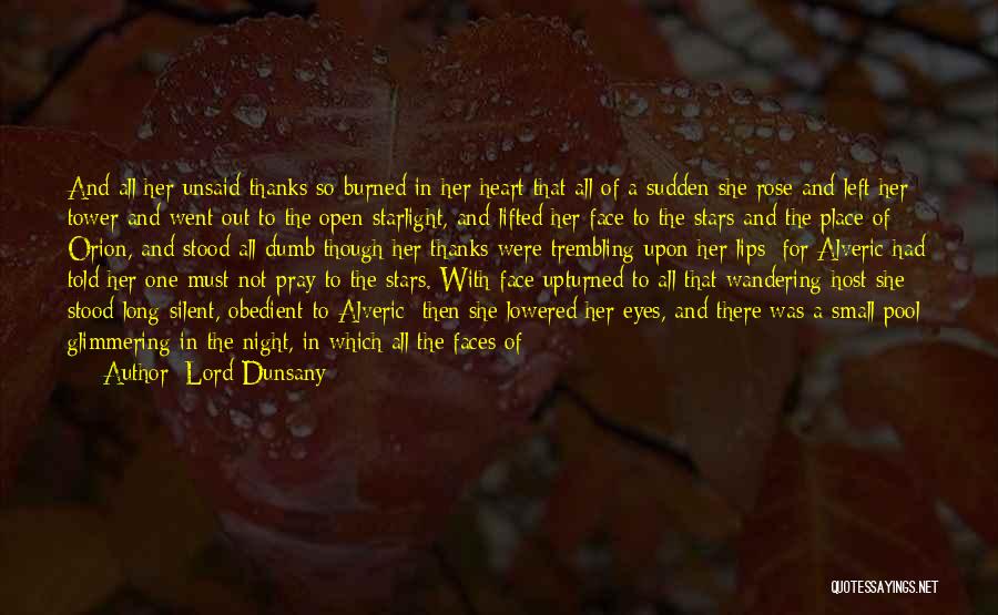 Lowered Eyes Quotes By Lord Dunsany