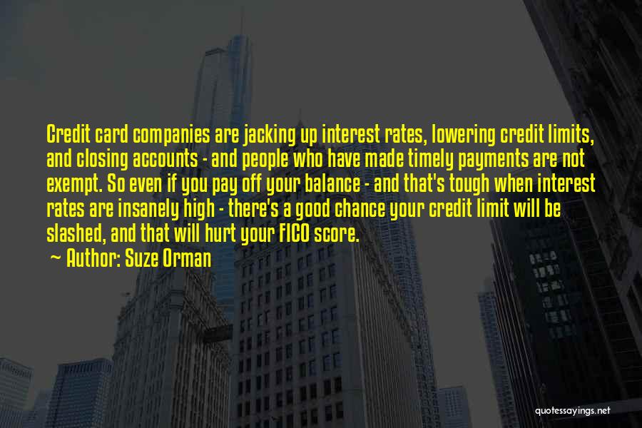 Lowering Quotes By Suze Orman