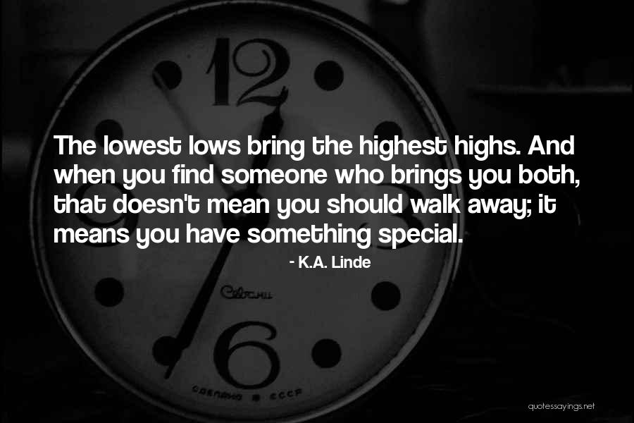 Lowest Lows Quotes By K.A. Linde