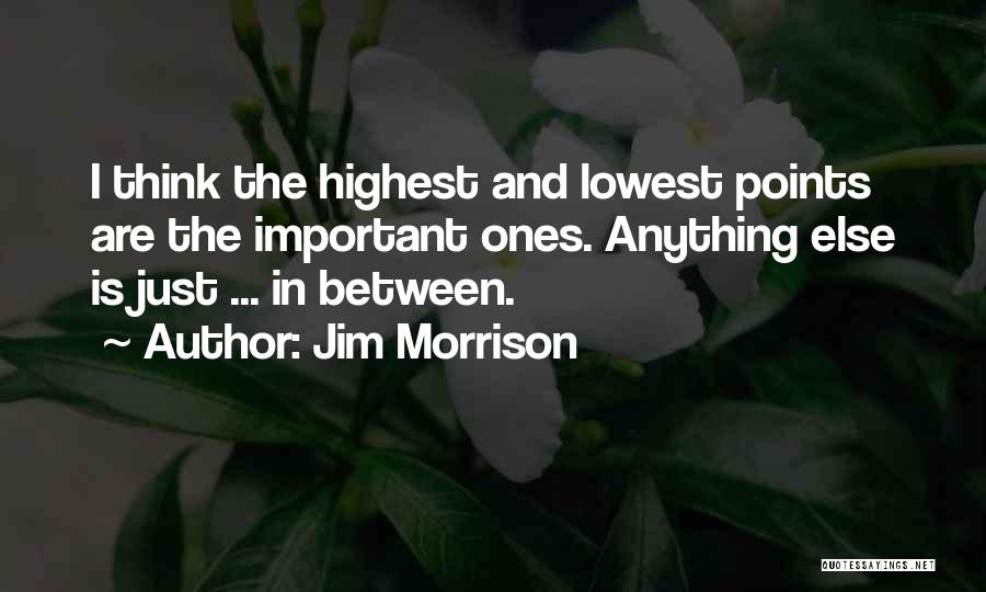 Lowest Of Lows Quotes By Jim Morrison