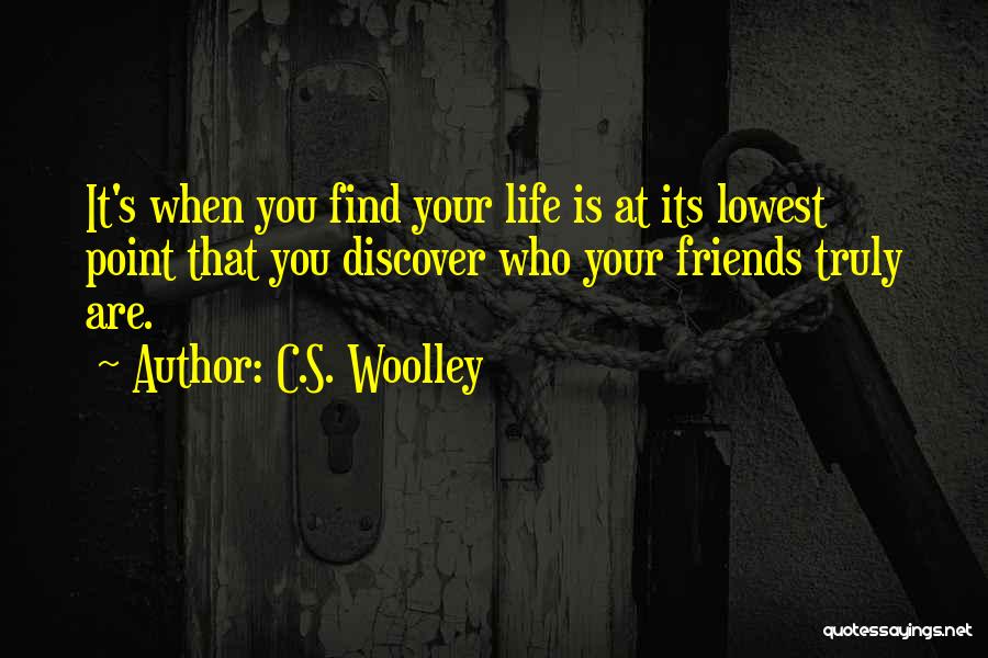 Lowest Point In Your Life Quotes By C.S. Woolley