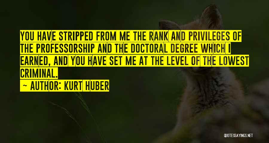 Lowest Quotes By Kurt Huber