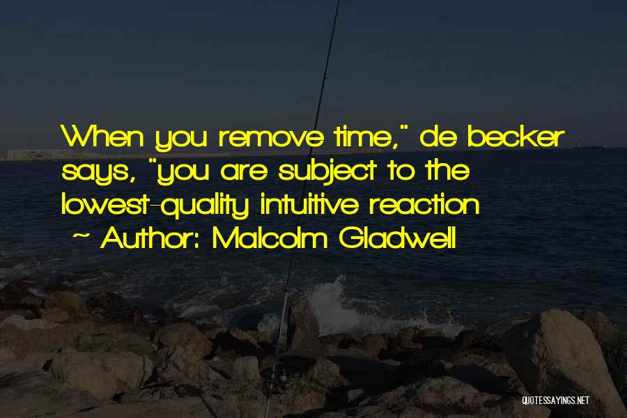 Lowest Quotes By Malcolm Gladwell