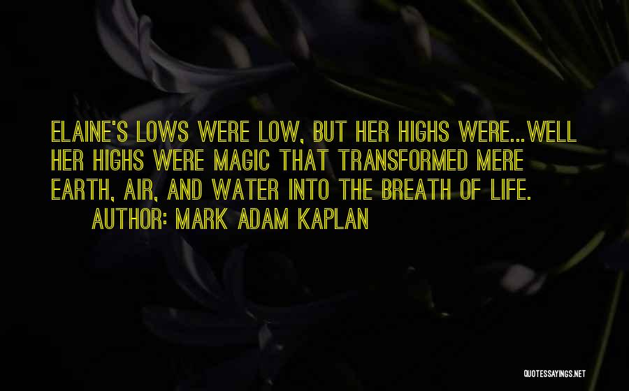 Lows And Highs Of Life Quotes By Mark Adam Kaplan