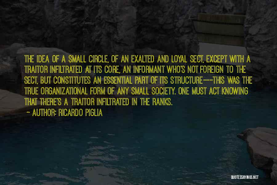 Loyal To One Quotes By Ricardo Piglia