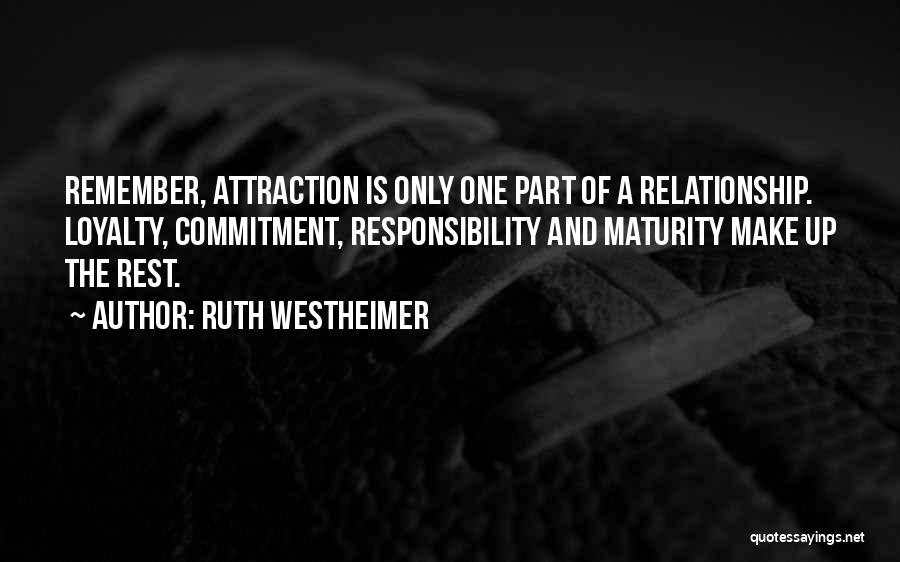 Loyalty And Relationship Quotes By Ruth Westheimer