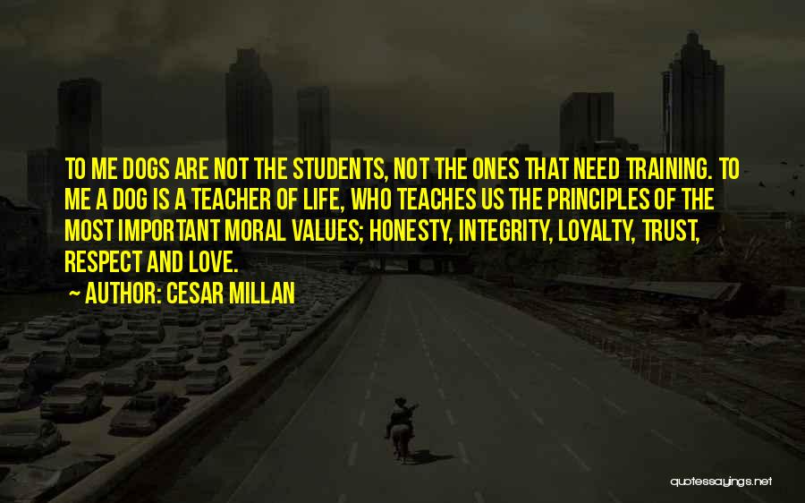 Loyalty Honesty Trust Respect Quotes By Cesar Millan