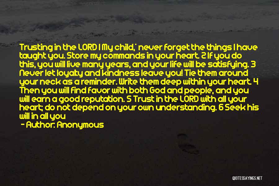 Loyalty To God Quotes By Anonymous