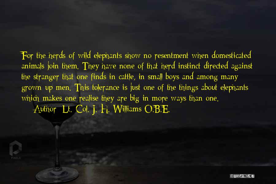 Lt.-Col. J. H. Williams O.B.E. Quotes 1669761