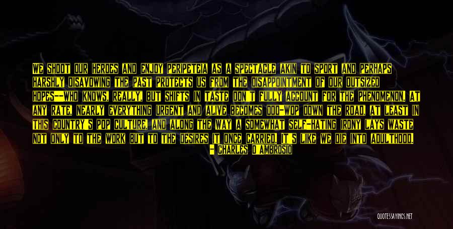 Lubisich Quotes By Charles D'Ambrosio Lubisich Quotes By Charles D'Ambrosio