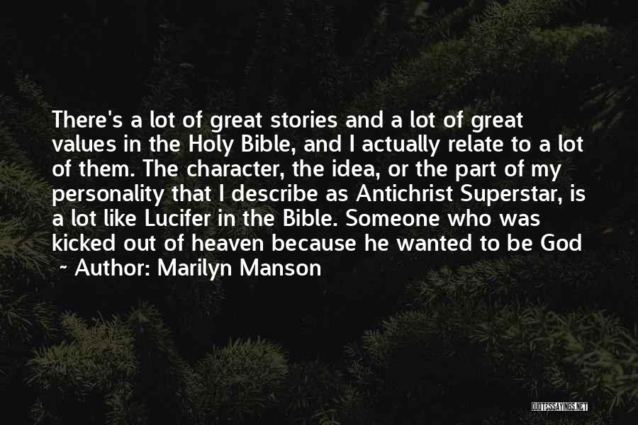 Lucifer In The Bible Quotes By Marilyn Manson