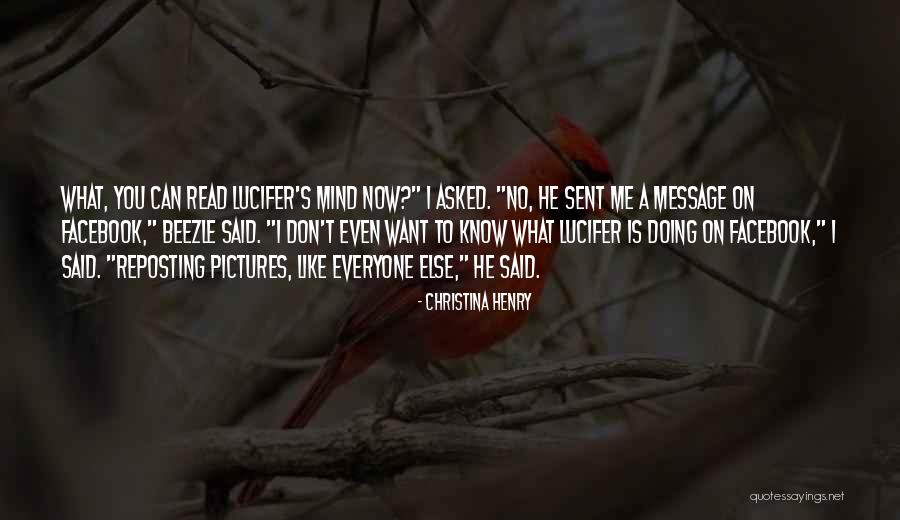 Lucifer's Quotes By Christina Henry Lucifer's Quotes By Christina Henry