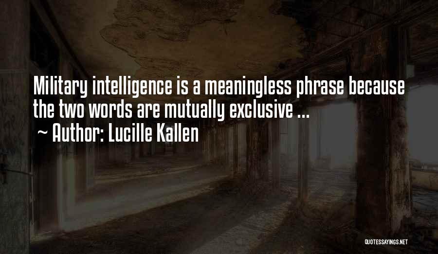 Lucille Kallen Quotes 897559