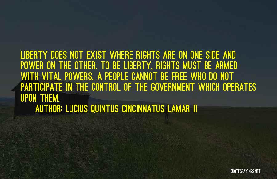 Lucius Quotes By Lucius Quintus Cincinnatus Lamar II