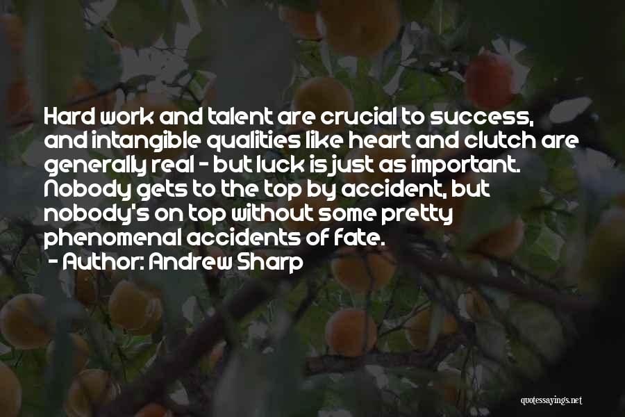 Luck And Hard Work Quotes By Andrew Sharp