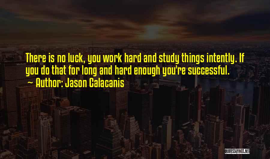 Luck And Hard Work Quotes By Jason Calacanis