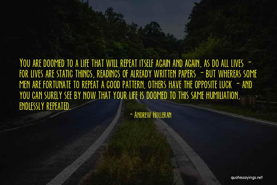 Luck And Life Quotes By Andrew Holleran