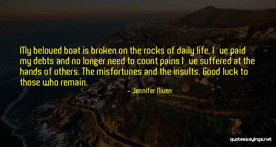 Luck And Life Quotes By Jennifer Niven Luck And Life Quotes By Jennifer Niven