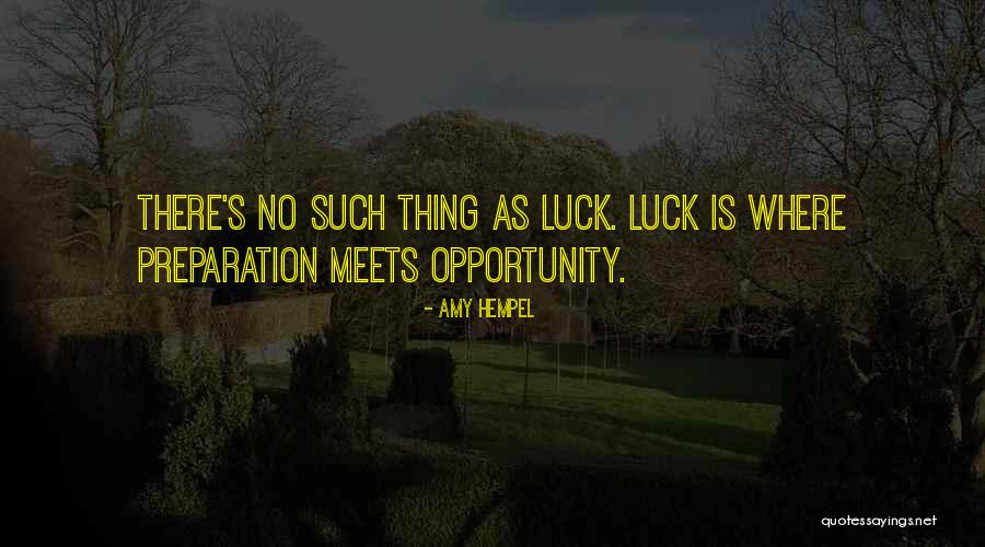 Luck And Preparation Quotes By Amy Hempel Luck And Preparation Quotes By Amy Hempel