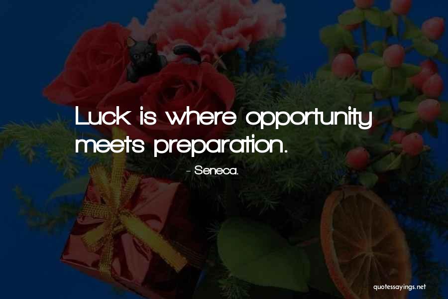 Luck And Preparation Quotes By Seneca. Luck And Preparation Quotes By Seneca.