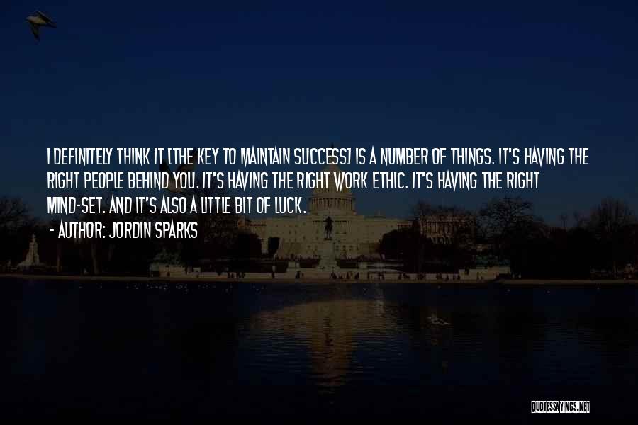 Luck And Success Quotes By Jordin Sparks