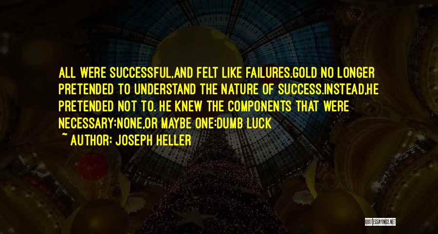 Luck And Success Quotes By Joseph Heller