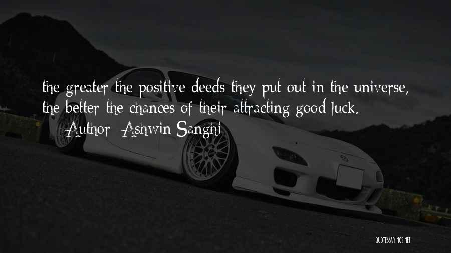 Luck Quotes By Ashwin Sanghi