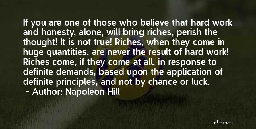 Luck You Quotes By Napoleon Hill