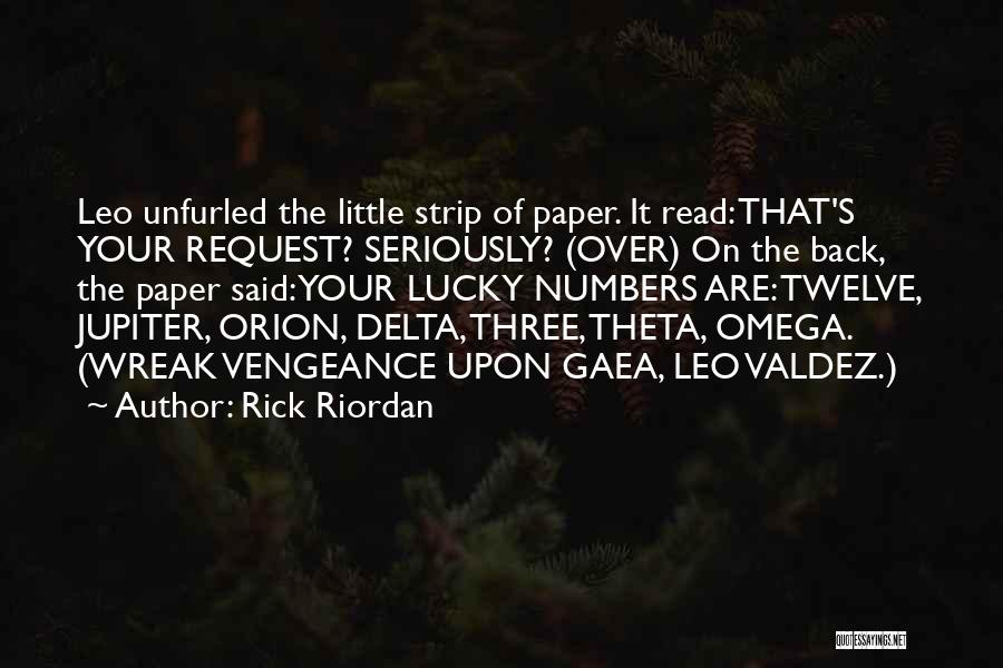 Lucky Numbers Quotes By Rick Riordan