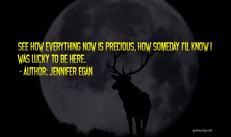 Lucky To Be Here Quotes By Jennifer Egan