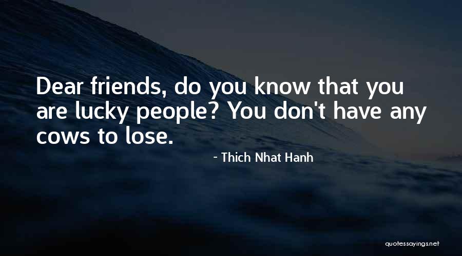 Lucky To Have You Friends Quotes By Thich Nhat Hanh Lucky To Have You Friends Quotes By Thich Nhat Hanh
