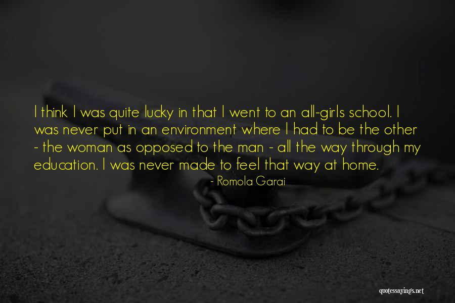 Lucky Woman Quotes By Romola Garai Lucky Woman Quotes By Romola Garai